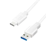 USB kabelis LogiLink CU0175 USB 3.2 Gen 1 1,5 m USB A USB C baltas