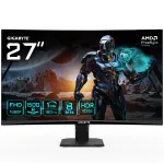 GIGABYTE GS27FC 27 colių FHD i&scaron;lenktas žaidimų monitorius - 1920 x 1080, 180Hz, 1ms, 250 cd/m&sup2;, FreeSync Premium, HDR Ready, HDMI 2.0, DisplayPort 1.4