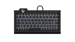 KeySonic KSK-3010ELC (DE) klaviatura, laidi, USB, QWERTZ, voki&scaron;kas i&scaron;dėstymas, juoda