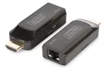 DIGITUS DS-55203 Mini HDMI prailgintuvų rinkinys, Full HD 50 m per CAT6/6A/7, maitinimas per Micro USB, juodas