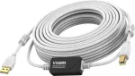 Vision Techconnect TC 15MUSB+/2 USB 2.0 kabelis, USB (M) į USB B tipo (M), 15 m, aktyvus stiprintuvas, baltas