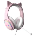 Ausinės žaidimams Subsonic Spectra LED Gaming Headset Sweety Pink