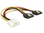 Vidinis maitinimo laidas DeLOCK 85237 0,2 m Molex į 2 x SATA