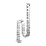 InLine 59996B lankstus kabelių vamzdis auk&scaron;čio reguliavimo stalams, 4 skyriai, 68x36 mm, 1,28 m, pilkas