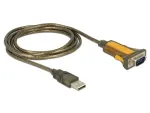 USB-A į DB-9 serijinis kabelis DeLOCK 65840 1,5 m juodai geltonas