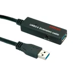 USB laidas ROLINE 12.04.1072 USB 3.2 Gen 1 20 m USB A juodas