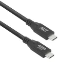 ACT USB4 20Gbps 240W USB Type-C laidas 0,5 m juodas