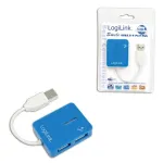 LogiLink USB 2.0 4 prievadų &scaron;akotuvas - mėlynas - Windows 98SE/ME/2000/XP/Vista/2003/7 (UA0136)
