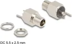 DeLOCK jungtis DC 5,5 x 2,5 mm moteri&scaron;ka skydinė lituojama versija &scaron;e&scaron;iakampė 20 V 9 A