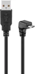 USB 2.0 Hi-Speed laidas Goobay 95343 90&deg; juodas 1,8 m