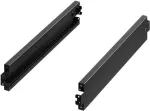 Dekoratyvinė plok&scaron;tė Rittal VX 8660.036 juodas plienas 1200 mm gylis 100 mm auk&scaron;tis