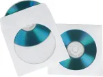 Hama CD/DVD popieriniai apsauginiai vokai, balti, 25 vnt., 1 diskui