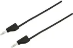 VOLTCRAFT MSB-300-2-SW matavimo laidas [4 mm ki&scaron;tukas - 4 mm ki&scaron;tukas] 2 m juodas