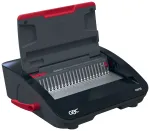 GBC CombBind&reg; CB25E elektrinė kombinuoto segtuvo ma&scaron;ina, 390 lapų, juoda, raudona