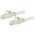 StarTech.com 7,5 m CAT6 Ethernet kabelis - baltas CAT 6 Gigabit Ethernet laidas - 250 MHz 100 W PoE RJ45 UTP tinklo/jungiamasis laidas be užkabinimo, su įtempimo mažinimo elementu, individualiai i&scaron;bandytas