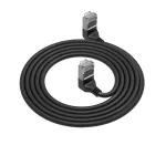 ACT DA6930 Cat6a U/FTP (STP) tinklo kabelis 0,15 m, RJ-45 į RJ-45, auksuoti kontaktai, juodas
