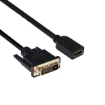 Club 3D CAC-1211 DVI-D į HDMI 1.4 laidas, Dual Link, M/F, 2 m, juodas
