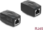 Delock Adapter Coupler RJ45 Female to Female Cat.6 Shielded Black (90838)