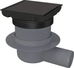 DEANTE Point Drain - Reversible nerūdijančio plieno grindų kanalizacija su sausu sifonu, 150x150 mm