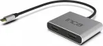 INCA ITPC-4 USB-C į 2x HDMI adapteris 4K30Hz USB-A USB-C PD 100W