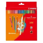 STABILO Color spalvinimo pie&scaron;tukai &ndash; įvairių spalvų, 24 vnt. pakuotė