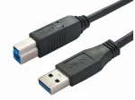 Bachmann 917.1203 USB 3.2 Gen 1 laidas - USB A į USB B - 3 m - juodas