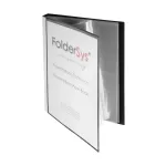FolderSys Display Book A4 Black with 30 Pockets