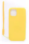 Evelatus Apple iPhone 11 Pro Soft Touch Silicone Case with Strap Geltona