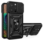 iLike Apple iPhone 14 Pro Max Armor Camshield Case Black