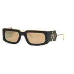 PHILIPP PLEIN Unisex Akiniai SPP119M58700G &ndash; Juodas Rėmas, Pilki Gradientiniai Lę&scaron;iai 58mm