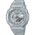 CASIO G-SHOCK GA-2100FF-8AER analoginis-skaitmeninis kvarcinis laikrodis 45,4 mm permatomai pilkas
