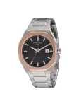 Pierre Cardin Vyri&scaron;kas Laikrodis CF.1000.MU 42mm Kvarcinis Analoginis Nerūdijančio Plieno Juodas Ciferblatas Odinis Dirželis