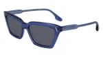 Victoria Beckham VB661S5716414 Moteri&scaron;ki Akiniai nuo Saulės - Havana Acetato Rėmelis, Rudi Gradientiniai Lę&scaron;iai, 57mm