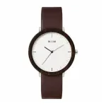 MAM MAM628 Unisex Laikrodis 39mm Tikmedžio Korpusas Juodas Odinis Dirželis