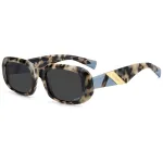 MISSONI Moteri&scaron;ki Akiniai nuo Saulės MIS0220SC9K Havana Acetatas Kvadratinis Rėmas Pilki Gradientiniai Lę&scaron;iai 52/20/140 mm