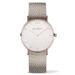 PAUL HEWITT Unisex Watch PH-SA-RSTW25M 39mm Rose Gold Stainless Steel Mesh