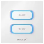 Synergy 21 LED Remote Control 2-Gang Smart Switch Zigbee 3.0 + 2,4GHz Motion Sensor + Dimming for Milight/Miboxer (White) (ESZ2)