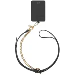 UNIQ Coehl Caryne 3-in-1 Universal Phone Lanyard su Kortelių Laikikliu - Juodmedinis