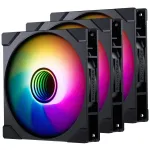 PHANTEKS M25G2-140 D-RGB Reverse Blade 140mm 3-pack Juodi &ndash; Korpuso ventiliatoriai su reversinėmis mentėmis
