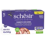 SCHESIR in jelly Tuna with beef - &scaron;lapias kačių maistas - 6 x 50 g