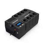 Nepertraukiamo maitinimo &scaron;altinis CYBERPOWER BR1000ELCD &ndash; Line-Interactive UPS 1 kVA (600 W), 8x E tipo lizdai, LCD, AVR, 4 ms reakcija