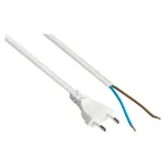 Kabelmeister Euro maitinimo laidas atviru galu, 3 m, baltas (H03VVH2-F)