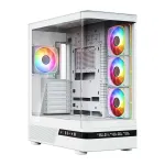 MODECOM Volcano AQ200 ARGB Midi bok&scaron;tas baltas