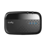 Cudy MF4 4G mobilusis Wi-Fi mar&scaron;rutizatorius, vienos juostos 2.4 GHz, juodas