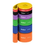 REBEL ACTIVE Power Band PT-S7 TPE pasiprie&scaron;inimo juostų rinkinys, 7 juostos, 4-82 kg, ne&scaron;iojimo krep&scaron;ys
