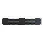 DSIT 19 colių Cat6 UTP 32 prievadų skydelis 2U juodas