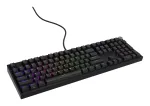 Mechaninė klaviatūra Genesis THOR 404 &ndash; pilno dydžio 100% USB QWERTY anglų, juoda, RGB
