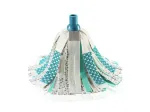LEIFHEIT 3in1 Power Mop su Clean Twist Spin technologija, teleskopine rankena, 20L kibiru, mikropluo&scaron;to galvute, turkio/baltos spalvos