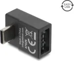 Delock USB 2.0 USB Type-C (vyri&scaron;kas) į Easy USB Type-A (moteri&scaron;kas) kampuotas adapteris, juodas