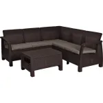 KETER Corfu Relax Set sodo baldų rinkinys, rudos spalvos